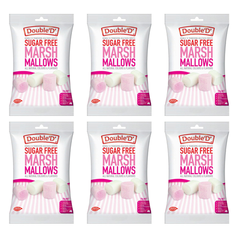 Double D Sugar Free Marshmallows 70g Bundle of 6