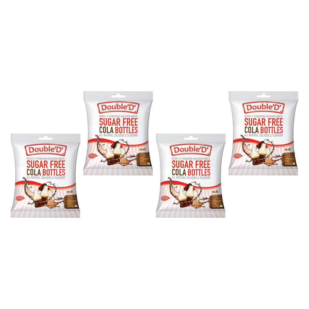 Double D Sugar Free Cola Bottles 90g 4 Pack