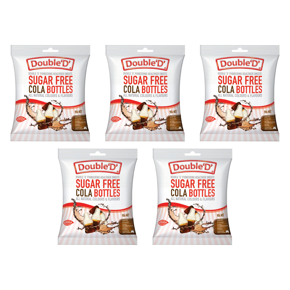 Double D Sugar Free Cola Bottles 90g Bundle of 5
