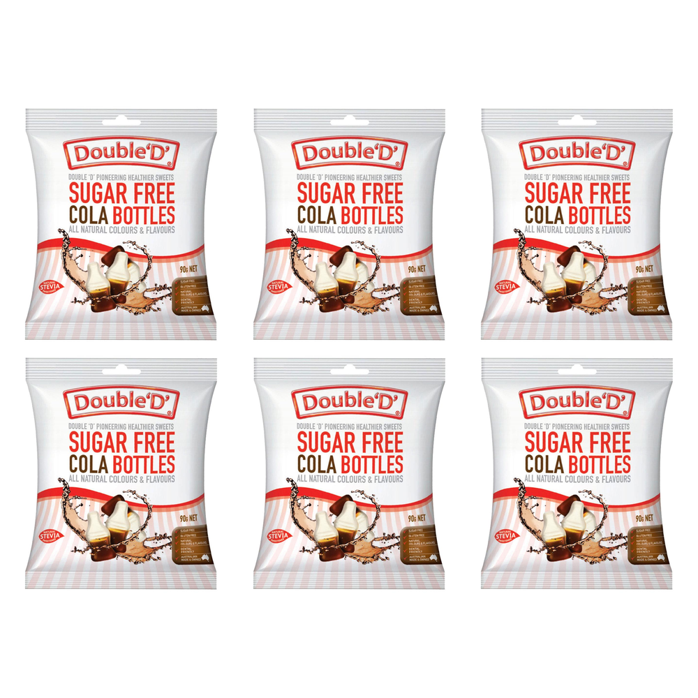 Double D Sugar Free Cola Bottles 90g Bundle of 6