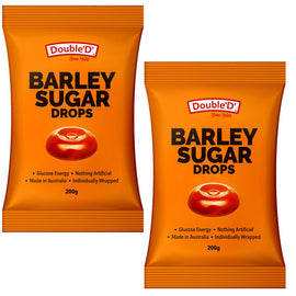 Double D Barley Sugar Lollies 200g x2 Aussie Made Natural Drops