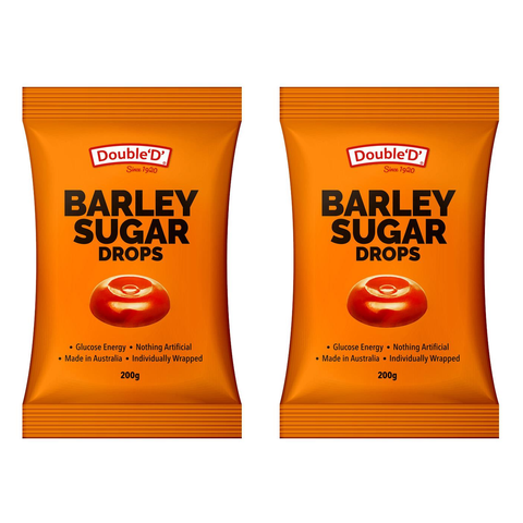 Double D Barley Sugar Lollies 200g x2 Aussie Made Natural Drops