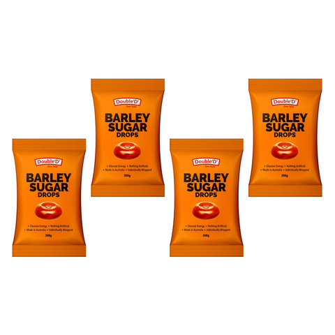 Double D Barley Sugar Hard Candy Lollies 200g Pack of 4