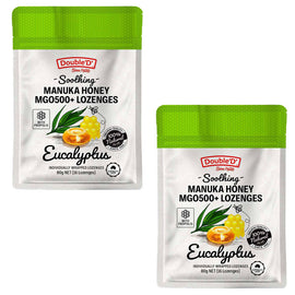 Double D Manuka Honey Propolis Eucalyptus Lozenges 80g Pack of 2 MGO500 plus