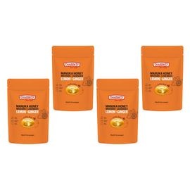 Double D Manuka Honey Lemon Ginger Lozenges 80g Bundle of 4