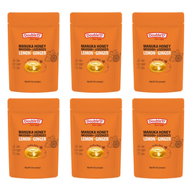 Double D Manuka Honey Lemon Ginger Lozenges 80g Bundle of 6 Throat Relief