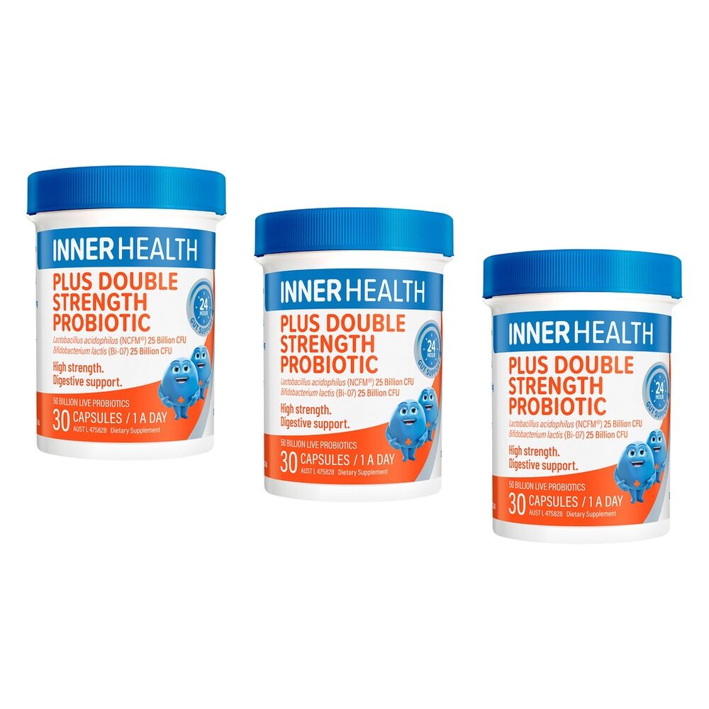 Inner Health Plus Double Strength Probiotic 30 Capsules Pack of 3