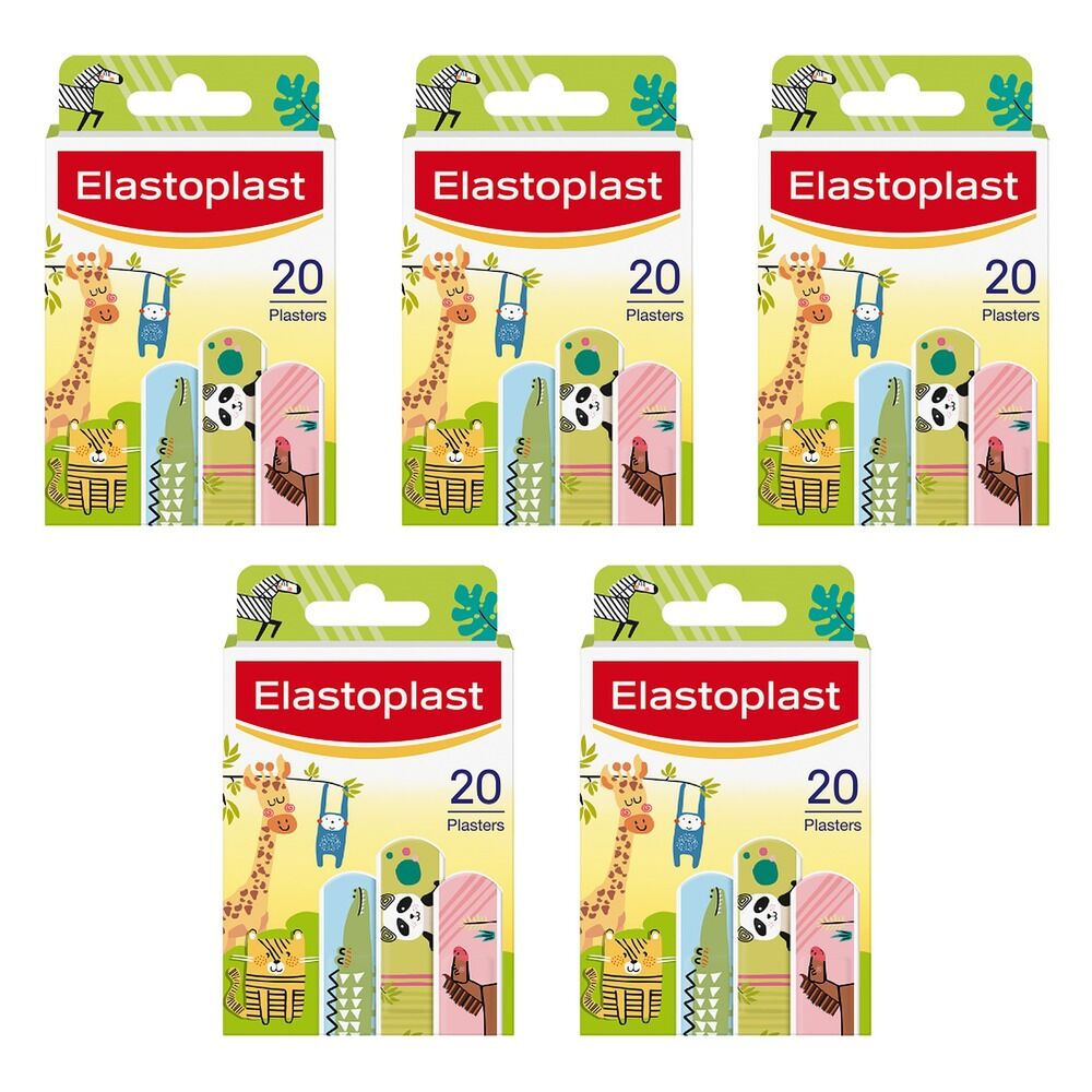 Elastoplast Kids Plasters 20 Pack Bundle of 5