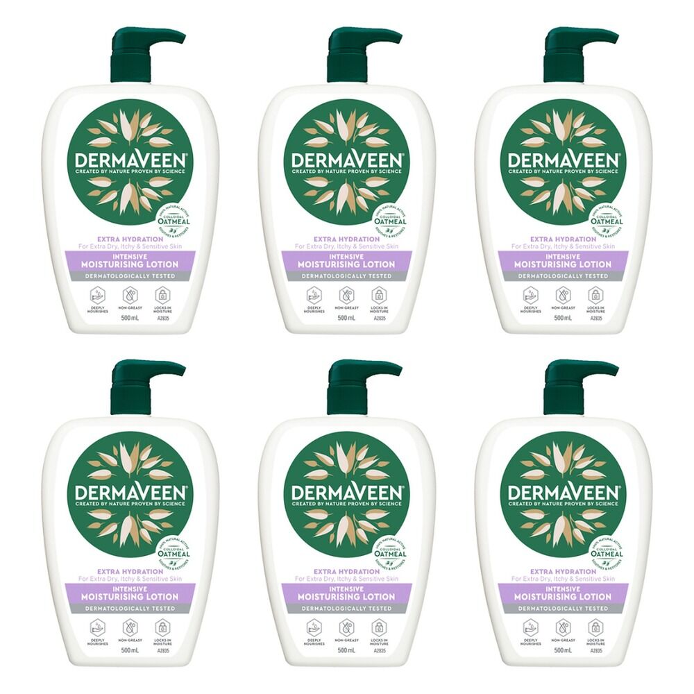 DermaVeen Extra Hydration Lotion for Extra Dry, Itchy & Sensitive Pack of 6