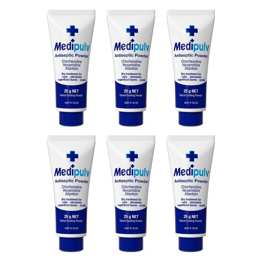 Medi Pulv Antiseptic Powder 25g Pack of 6