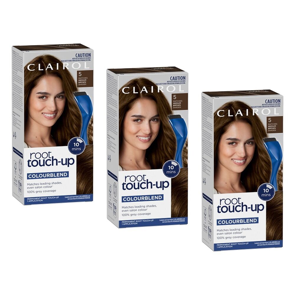 Clairol Root Touch-Up 5 Medium Brown Pack of 3