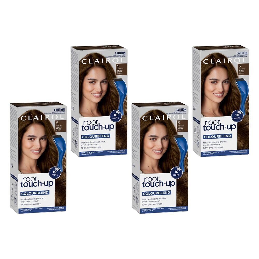 Clairol Root Touch-Up 5 Medium Brown Pack of 4