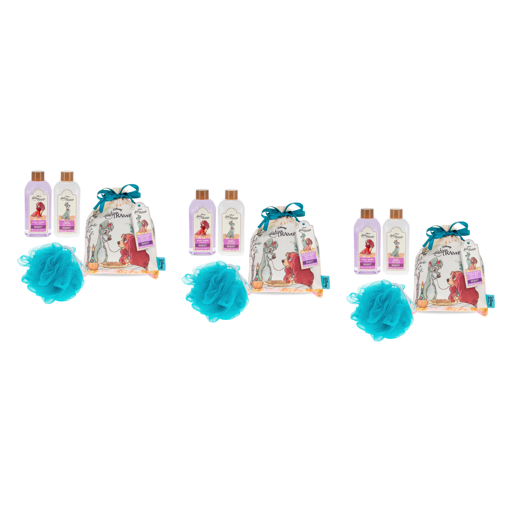 Disney Lady and the Tramp Bath and Body Trio Gift Set 100ml Pack of 3