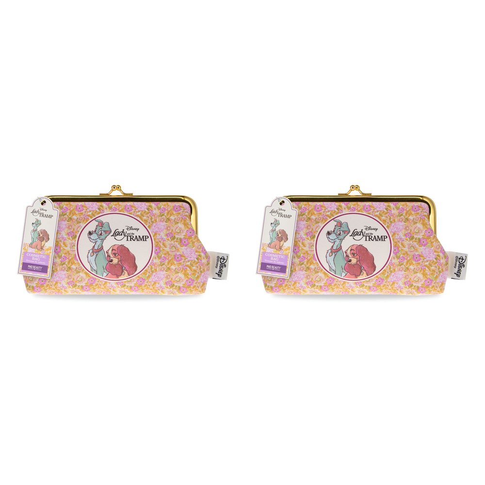 Disney Lady and the Tramp Cosmetic Bag Makeup Pouch 17x11cm Pack of 2