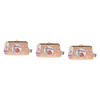 Disney Lady and the Tramp Cosmetic Bag Makeup Pouch 17x11cm Pack of 3