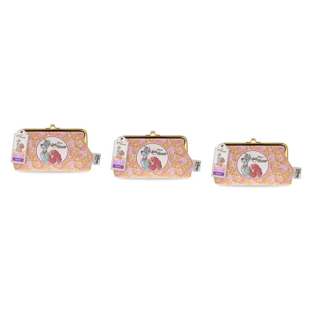 Disney Lady and the Tramp Cosmetic Bag Makeup Pouch 17x11cm Pack of 3