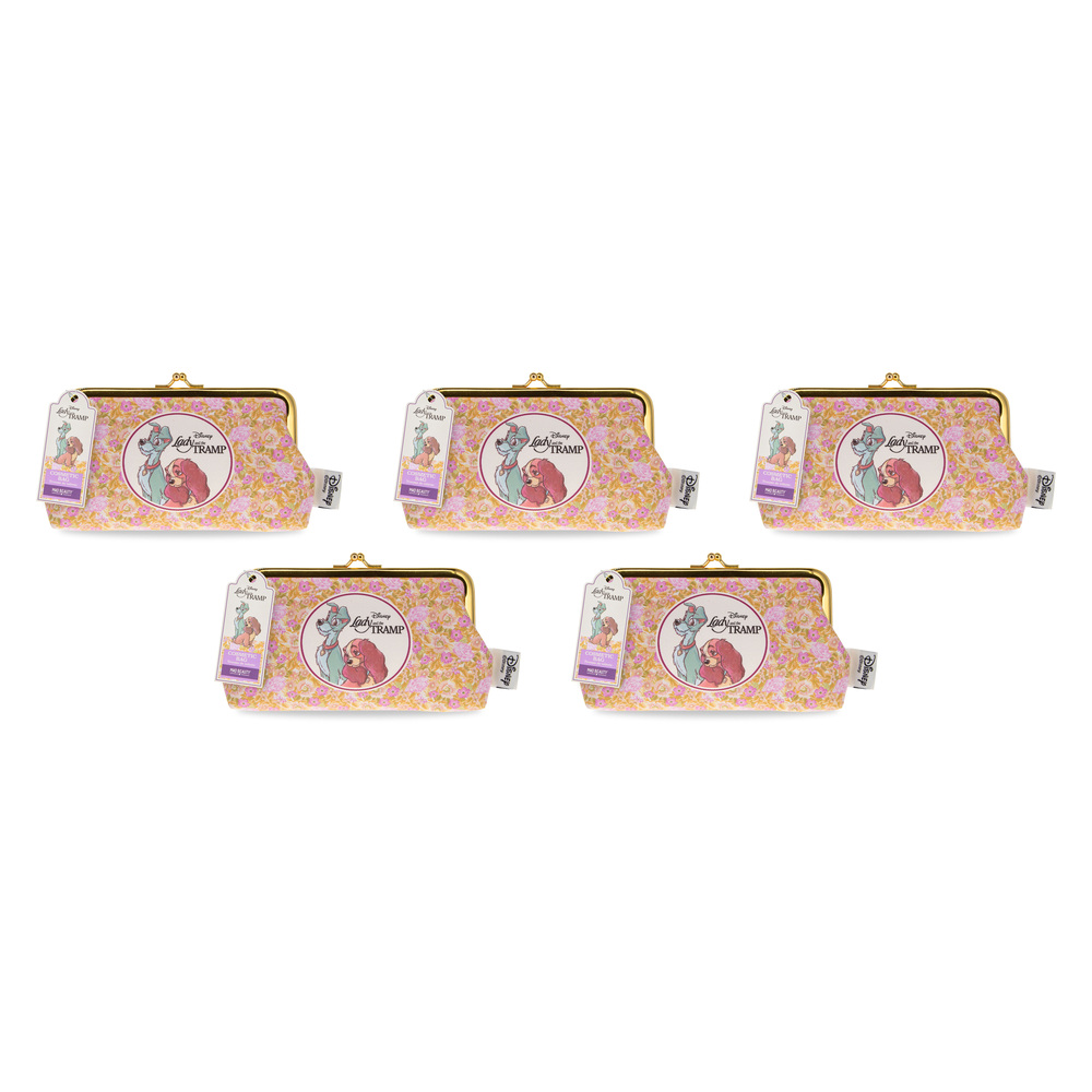 Disney Lady and the Tramp Cosmetic Bag Makeup Pouch 17x11cm Pack of 5