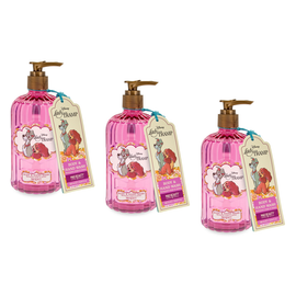 Disney Lady and the Tramp Body and Hand Wash 380ml Pump Pack of 3