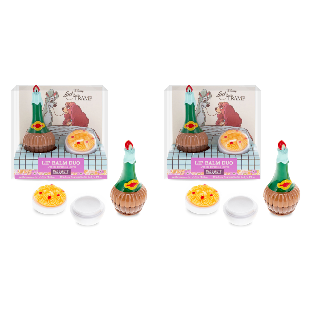 Disney Lady and the Tramp Novelty Lip Balm Duo 2x1.5g Pack of 2