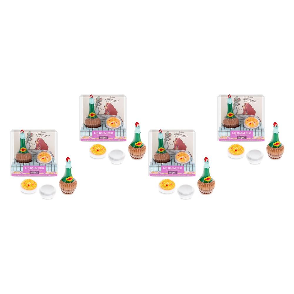 Disney Lady and the Tramp Novelty Lip Balm Duo 2x1.5g Pack of 4