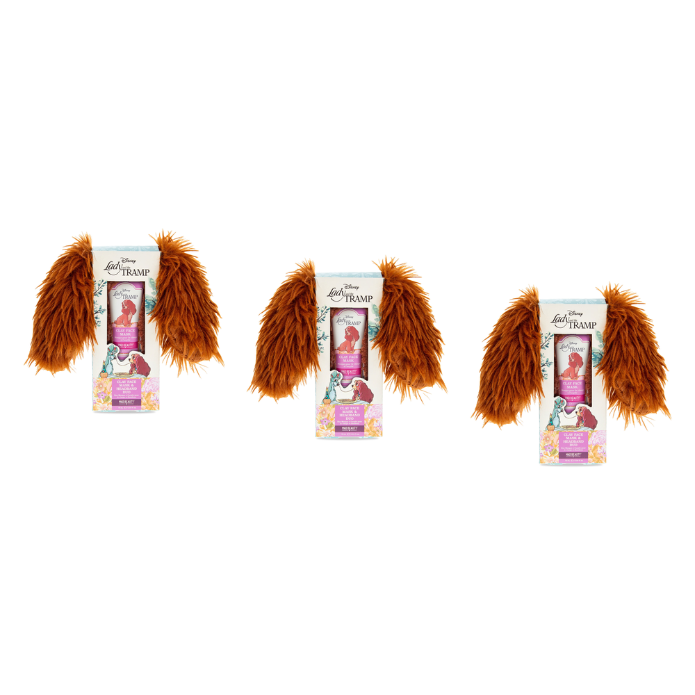 Disney Lady and the Tramp Mud Mask and Headband Duo Pack of 3
