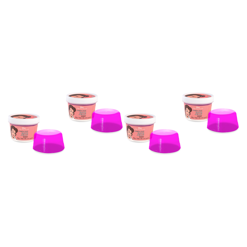 Disney Princess Belle Bath Jelly 95g Passion Fruit Bath Gift Pack of 4
