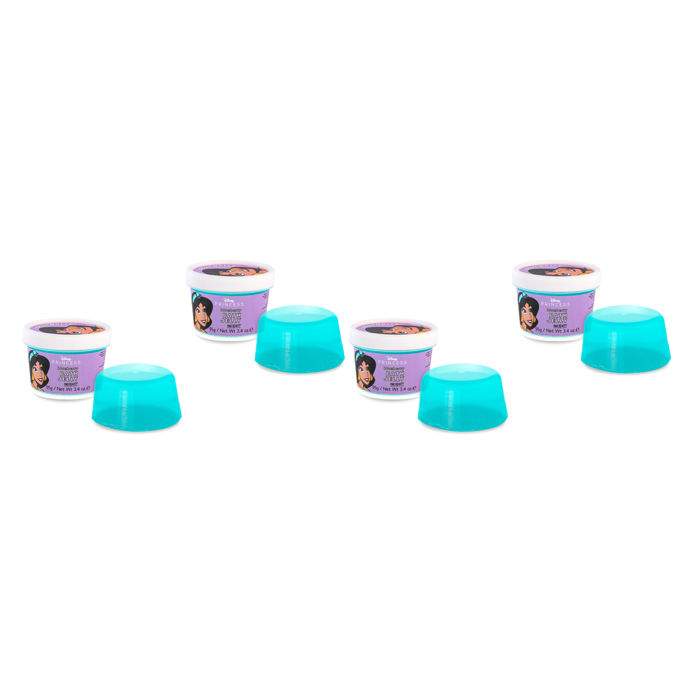 Disney Princess Jasmine Bath Jelly 95g Blueberry Bath Gift Pack of 4