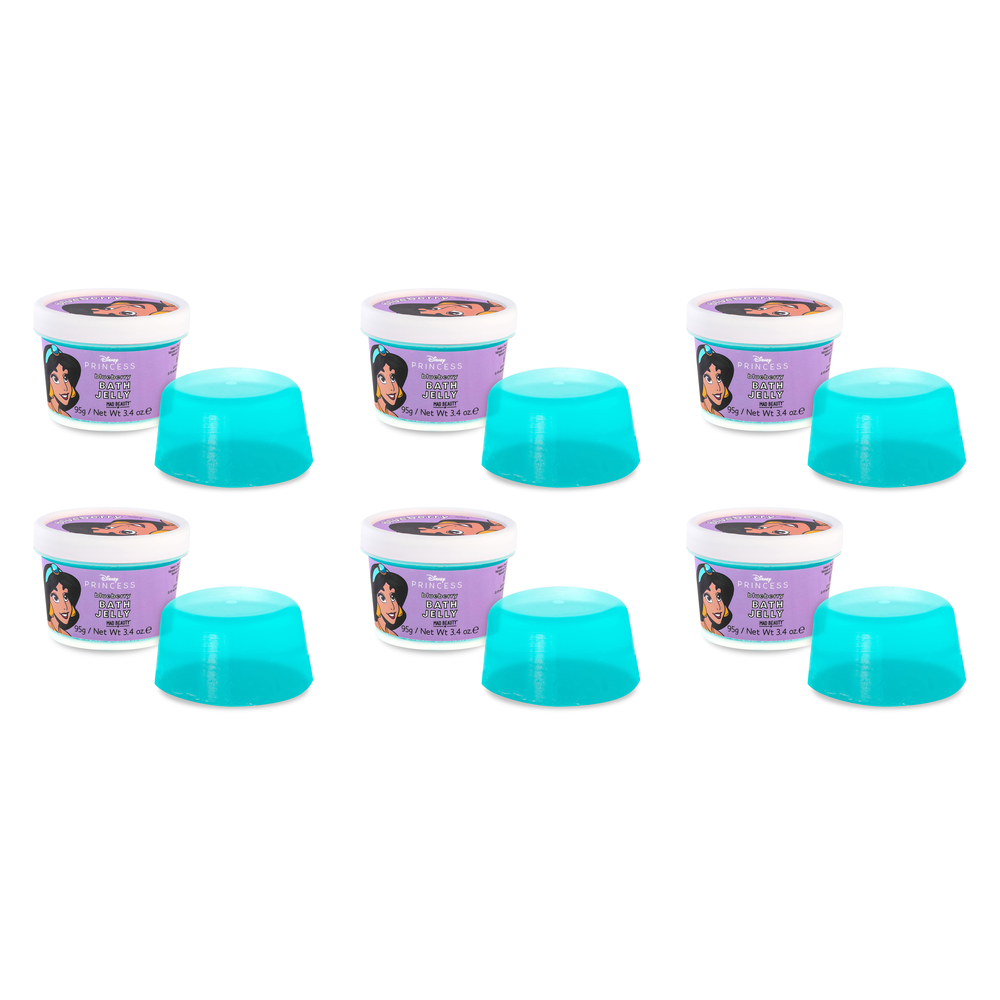 Disney Princess Jasmine Bath Jelly 95g Blueberry Bath Gift Pack of 6
