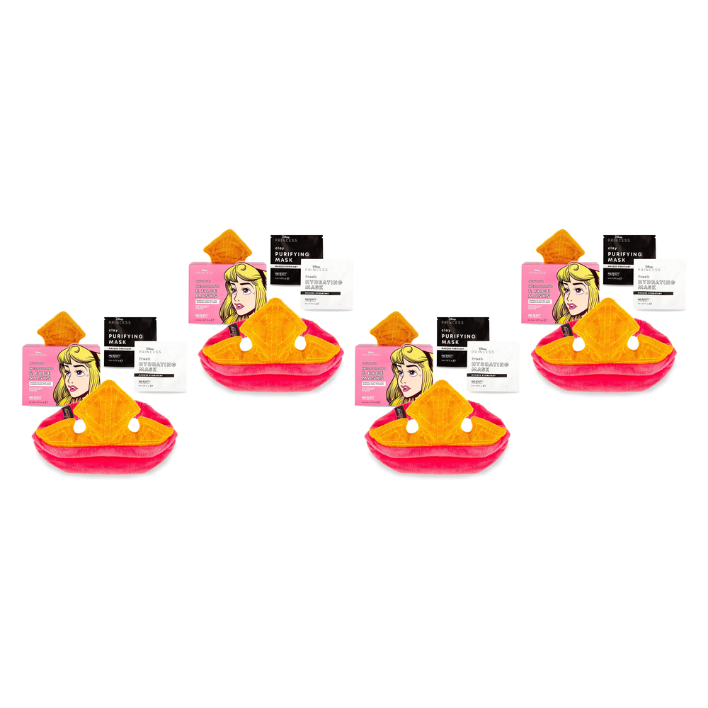 Disney Princess Aurora Headband and Face Mask Set 4 x 5ml Pack of 4