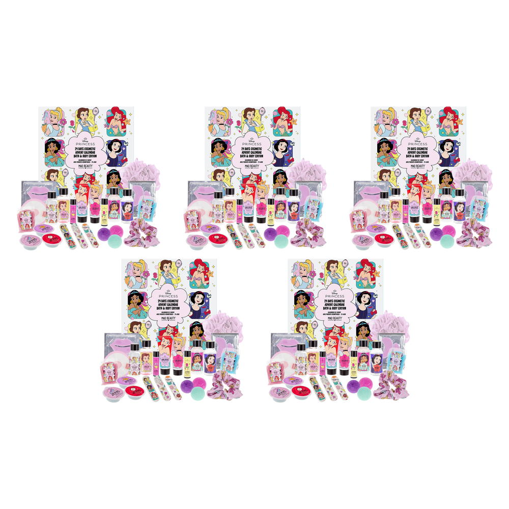 Disney Princess Express Yourself Advent Calendar 24pc Bath and Body Pack of 5