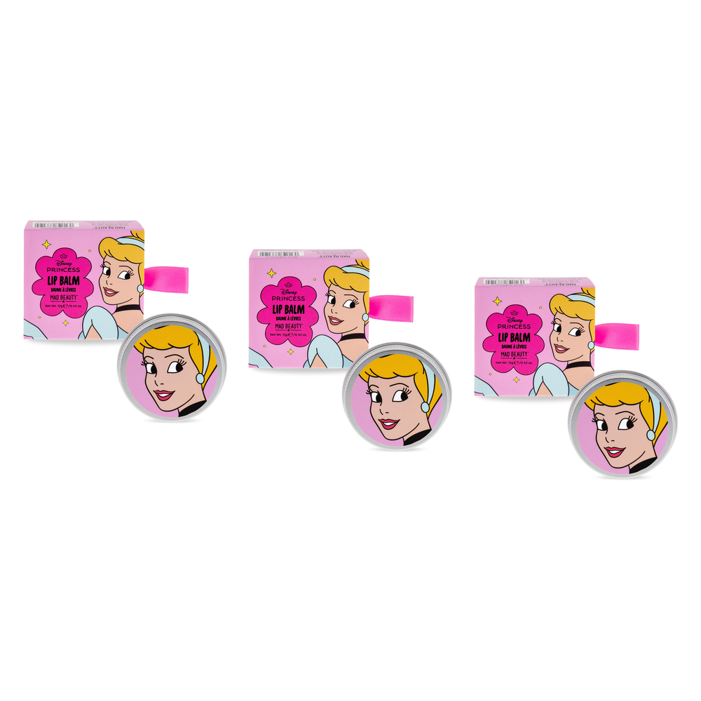 Disney Princess Express Yourself Lip Balm Cinderella 12g Tin Pack of 3