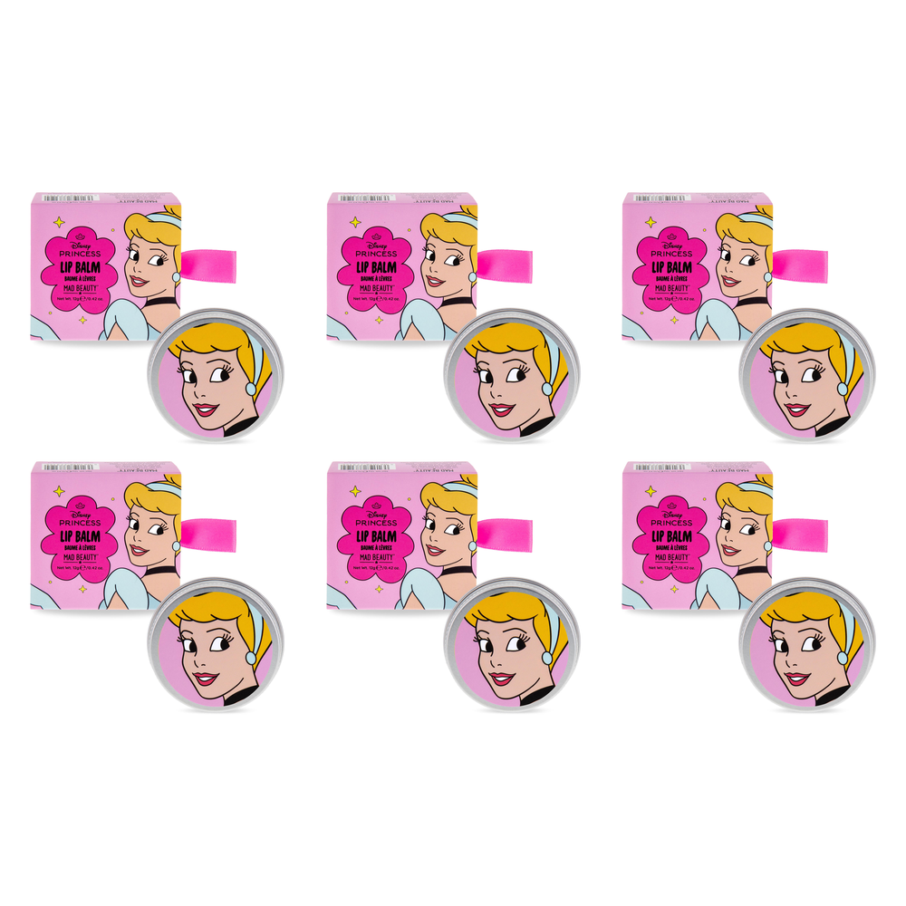 Disney Princess Express Yourself Lip Balm Cinderella 12g Tin Pack of 6