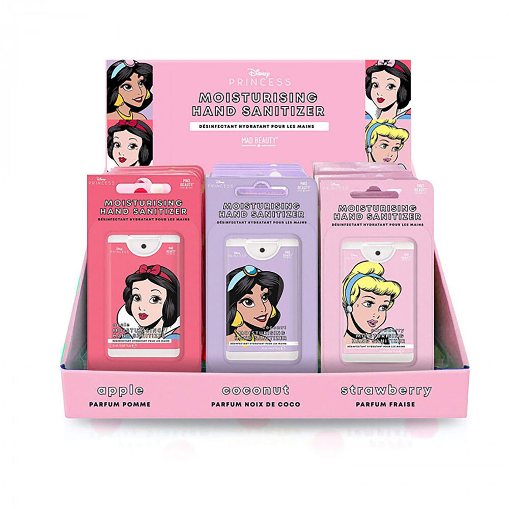 Disney Princess Moisturising Hand Sanitizer Counter Display of 24