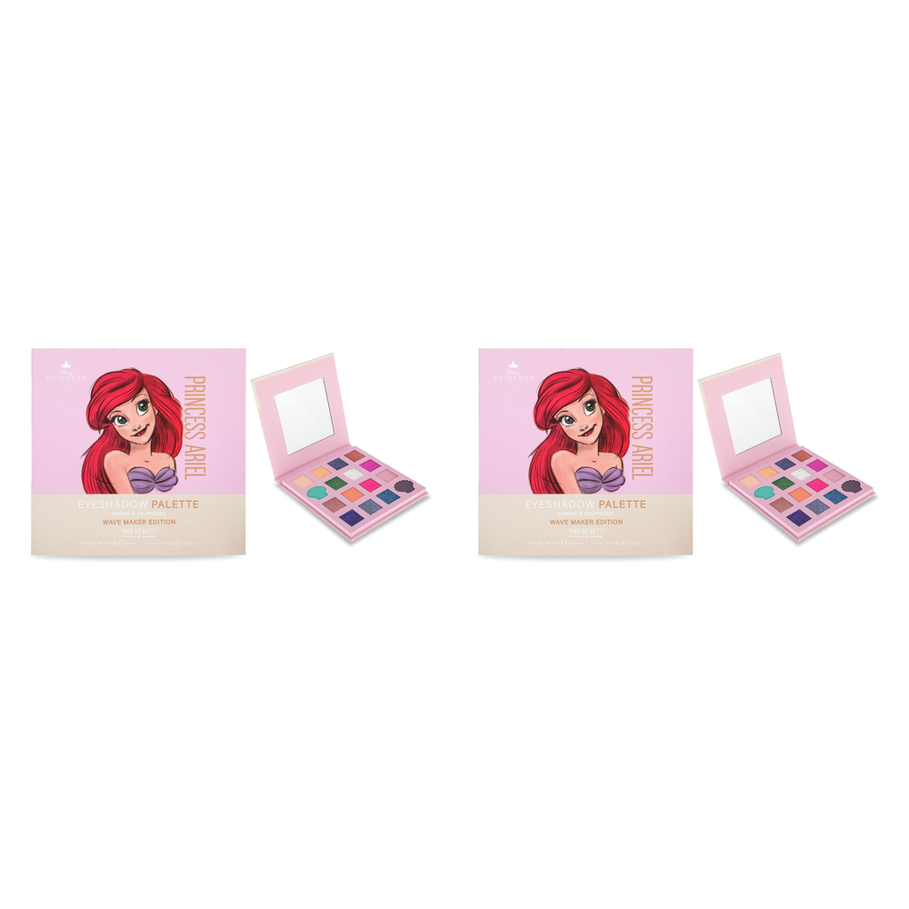Disney Pure Princess Ariel Wave Maker Eyeshadow Palette 16pc Pack of 2
