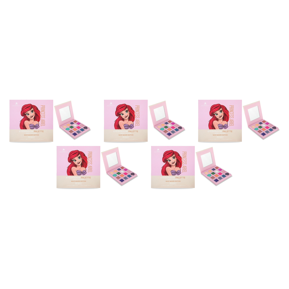 Disney Pure Princess Ariel Wave Maker Eyeshadow Palette 16pc Pack of 5