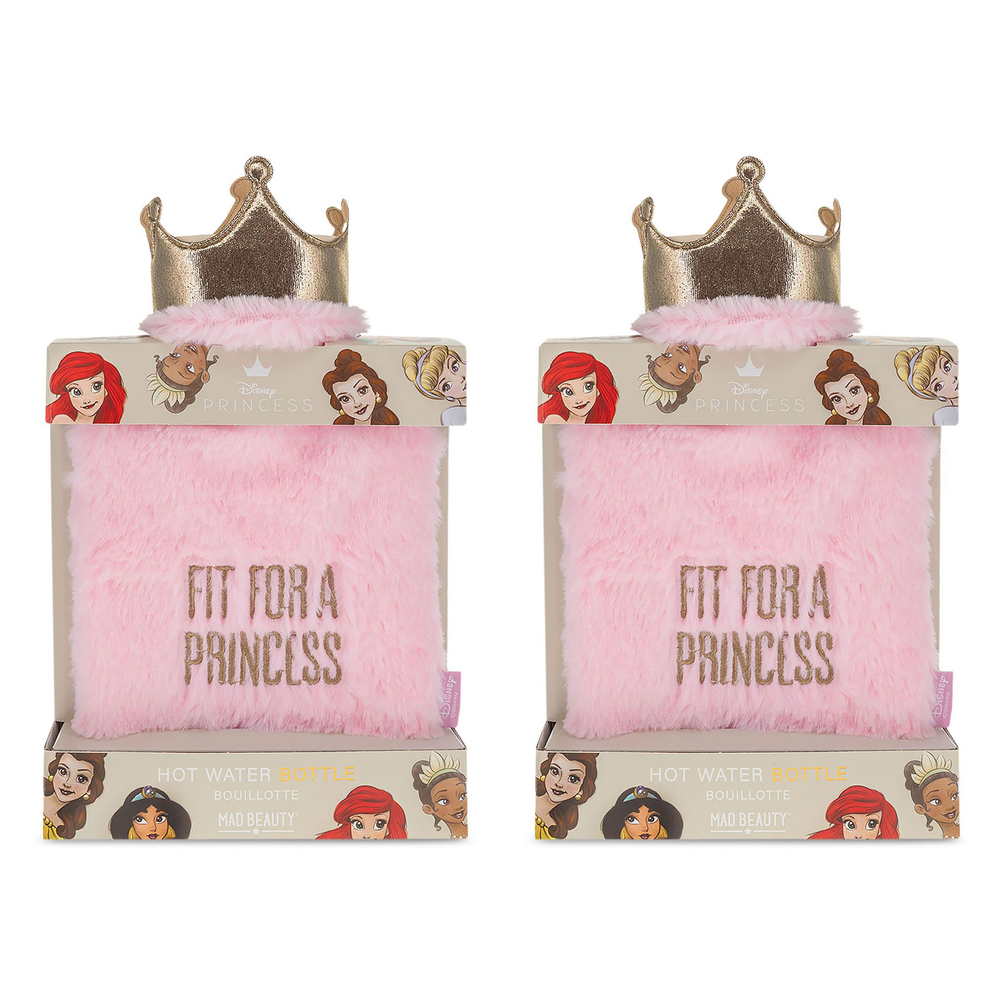 Disney Pure Princess Plush Hot Water Bottle Fit For A Princess Pack of 2
