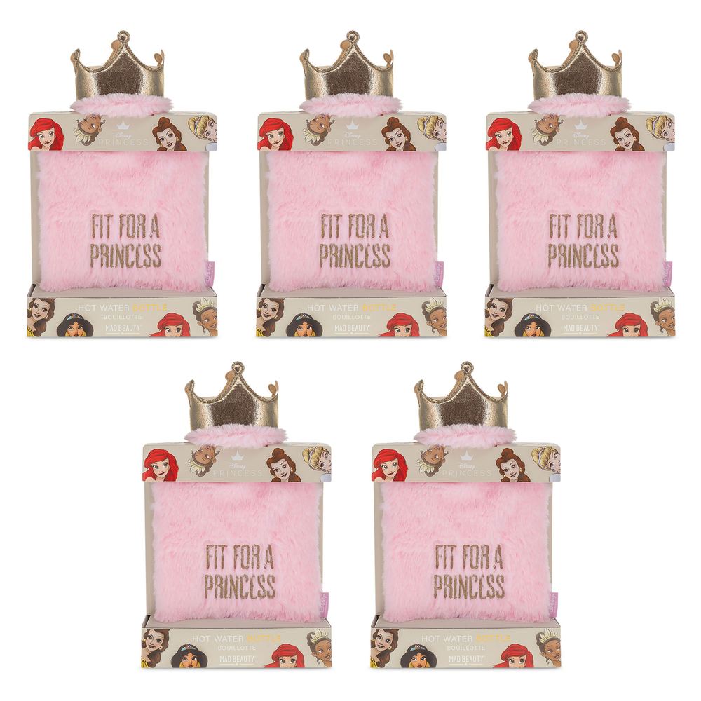 Disney Pure Princess Plush Hot Water Bottle Fit For A Princess Pack of 5