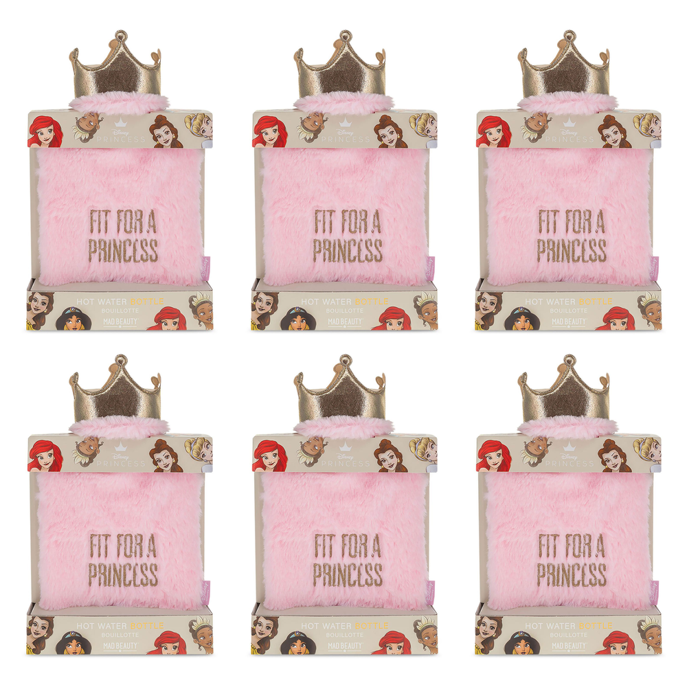 Disney Pure Princess Plush Hot Water Bottle Fit For A Princess Pack of 6