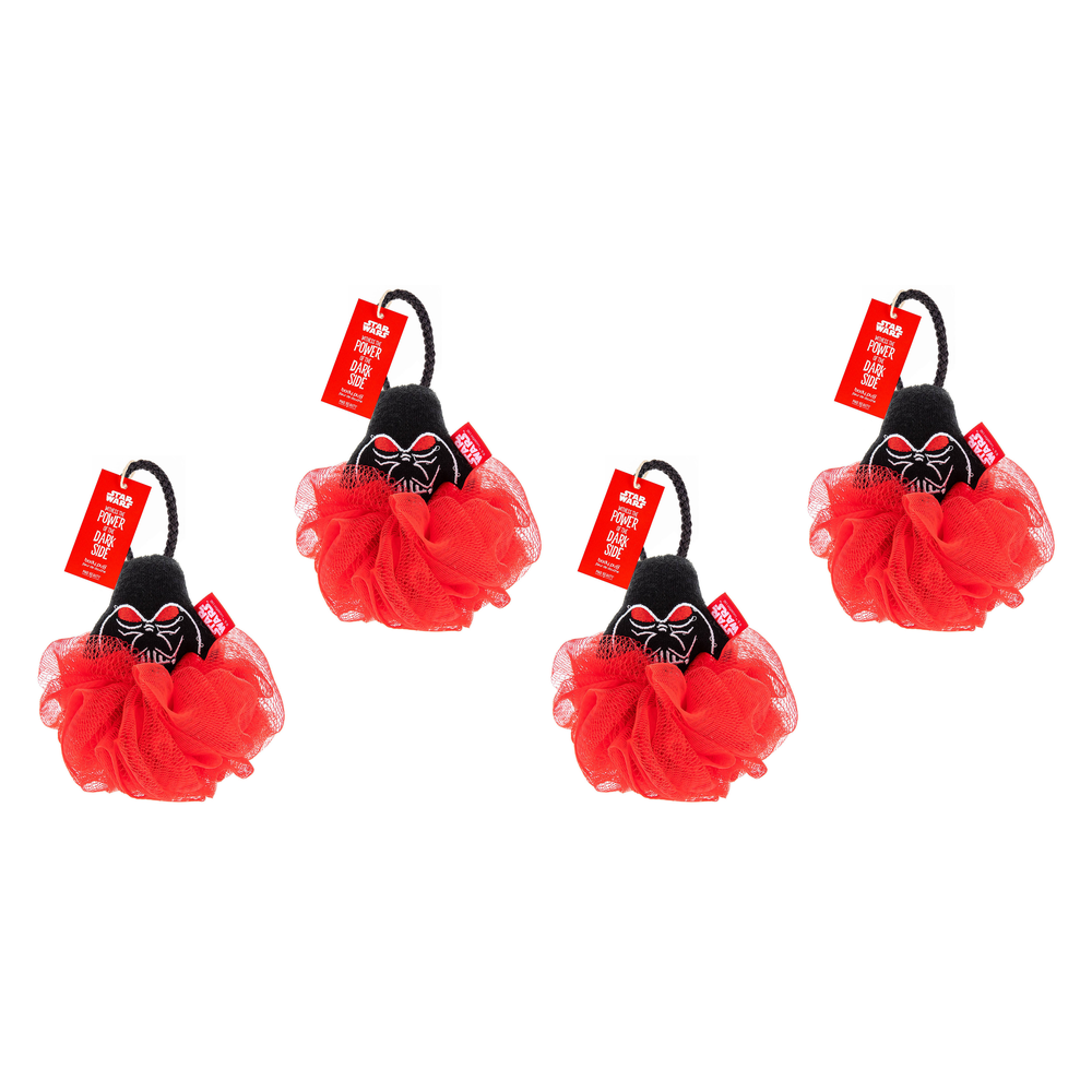 Disney Star Wars Dark Side Body Puff Darth Vader Bath Loofah Pack of 4