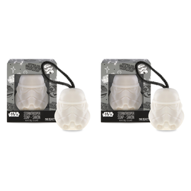Disney Star Wars Stormtrooper Soap on a Rope 170g Novelty Bath Soap Pack of 2