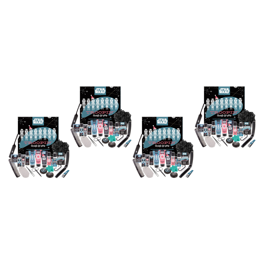 Disney Star Wars Stormtrooper Christmas Advent Calendar 24PC Bath Gift Pack of 4