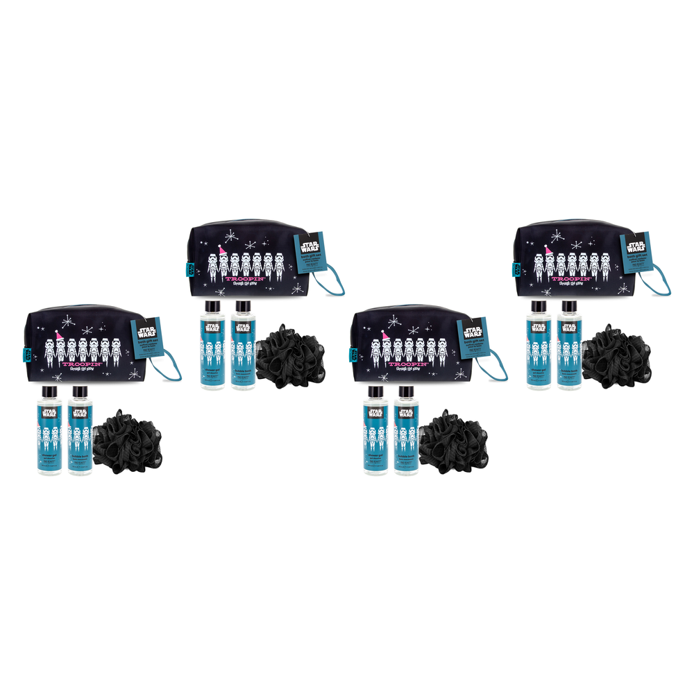 Disney Star Wars Stormtrooper Christmas Bag Gift Set 4PC Bath Set Pack of 4