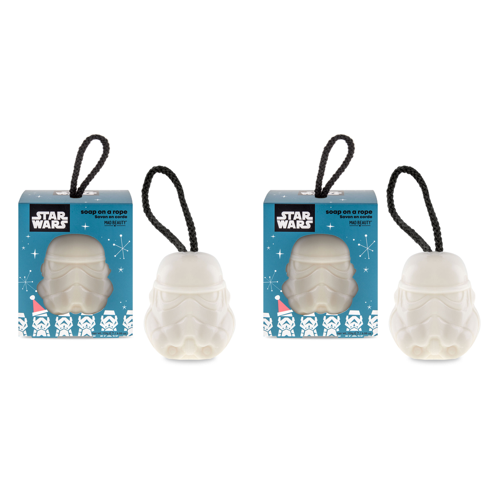 Disney Star Wars Christmas Stormtrooper Soap on a Rope Stocking Filler Pack of 2