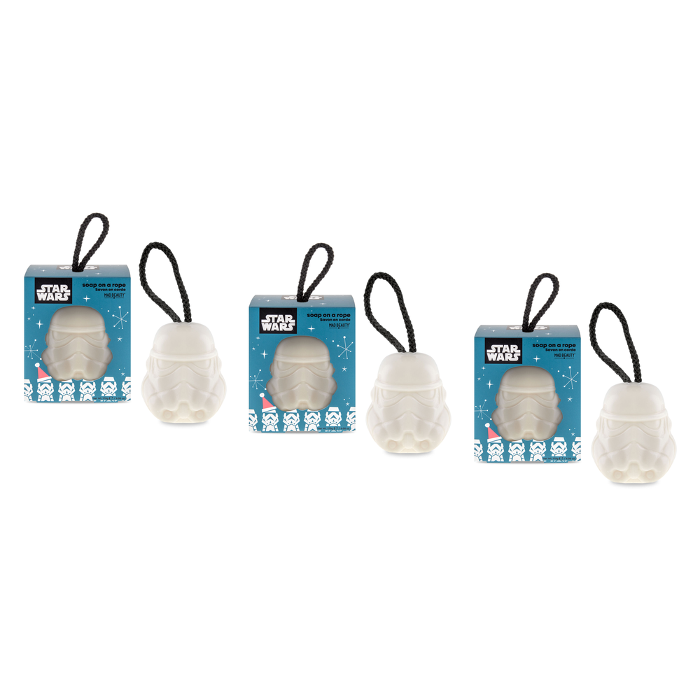 Disney Star Wars Christmas Stormtrooper Soap on a Rope Stocking Filler Pack of 3