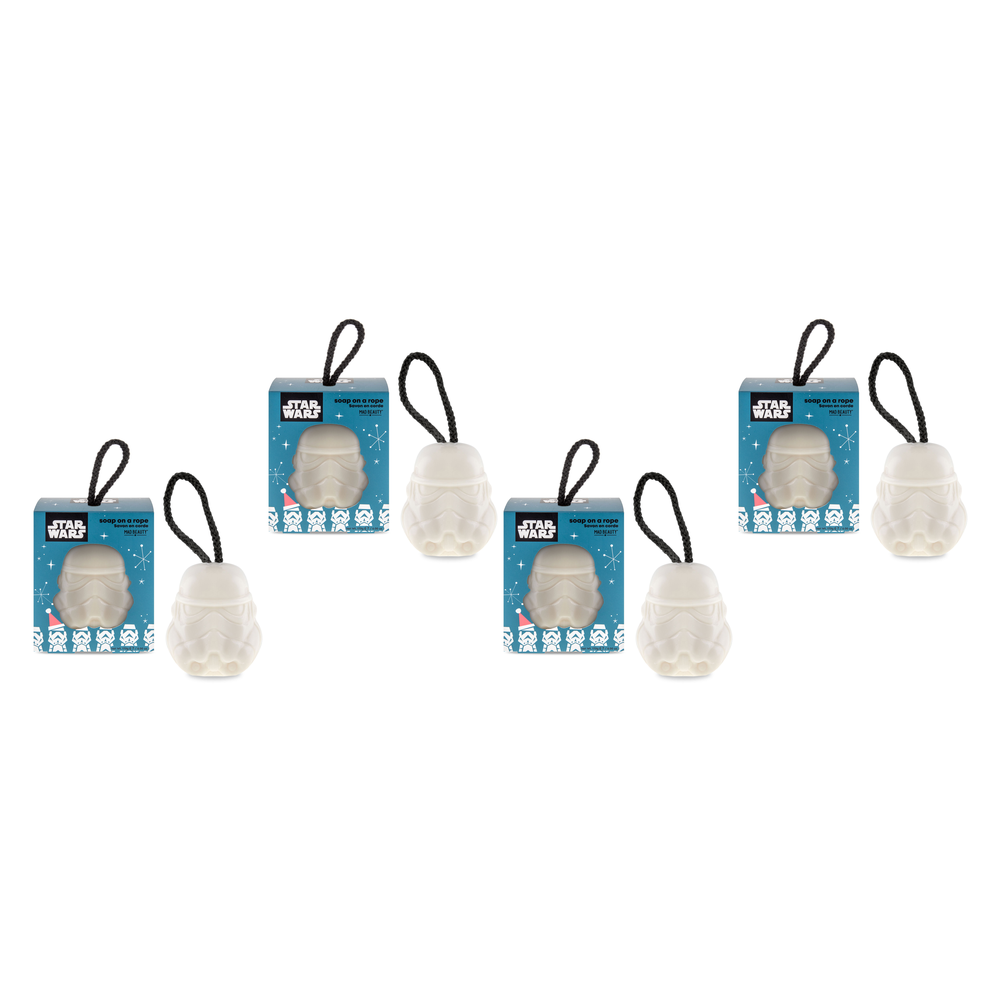 Disney Star Wars Christmas Stormtrooper Soap on a Rope Stocking Filler Pack of 4