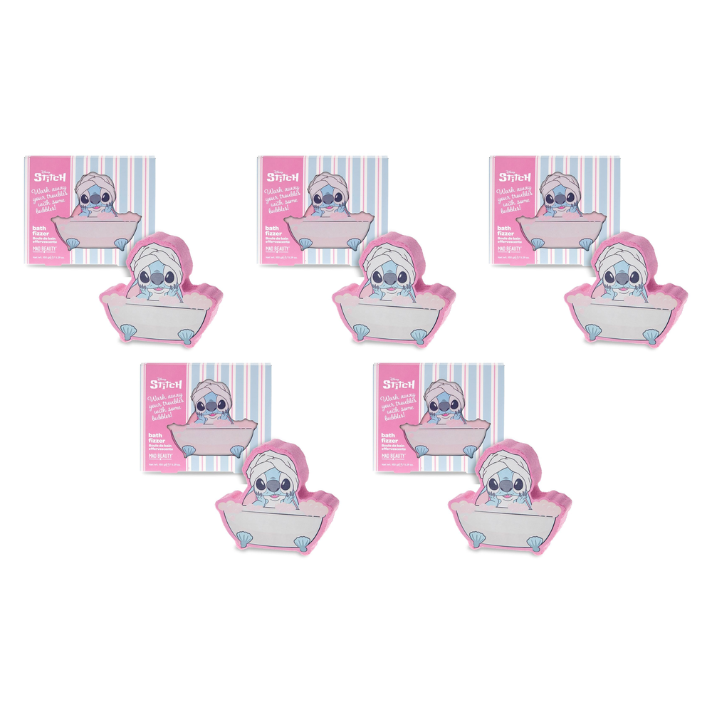 Disney Stitch Pamper Bath Fizzer 170g Bubble Bath Bomb Gift Pack of 5