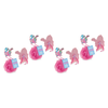 Disney Stitch Pamper Body Exfoliator Pink Shower Puff Bath Gift Pack of 4