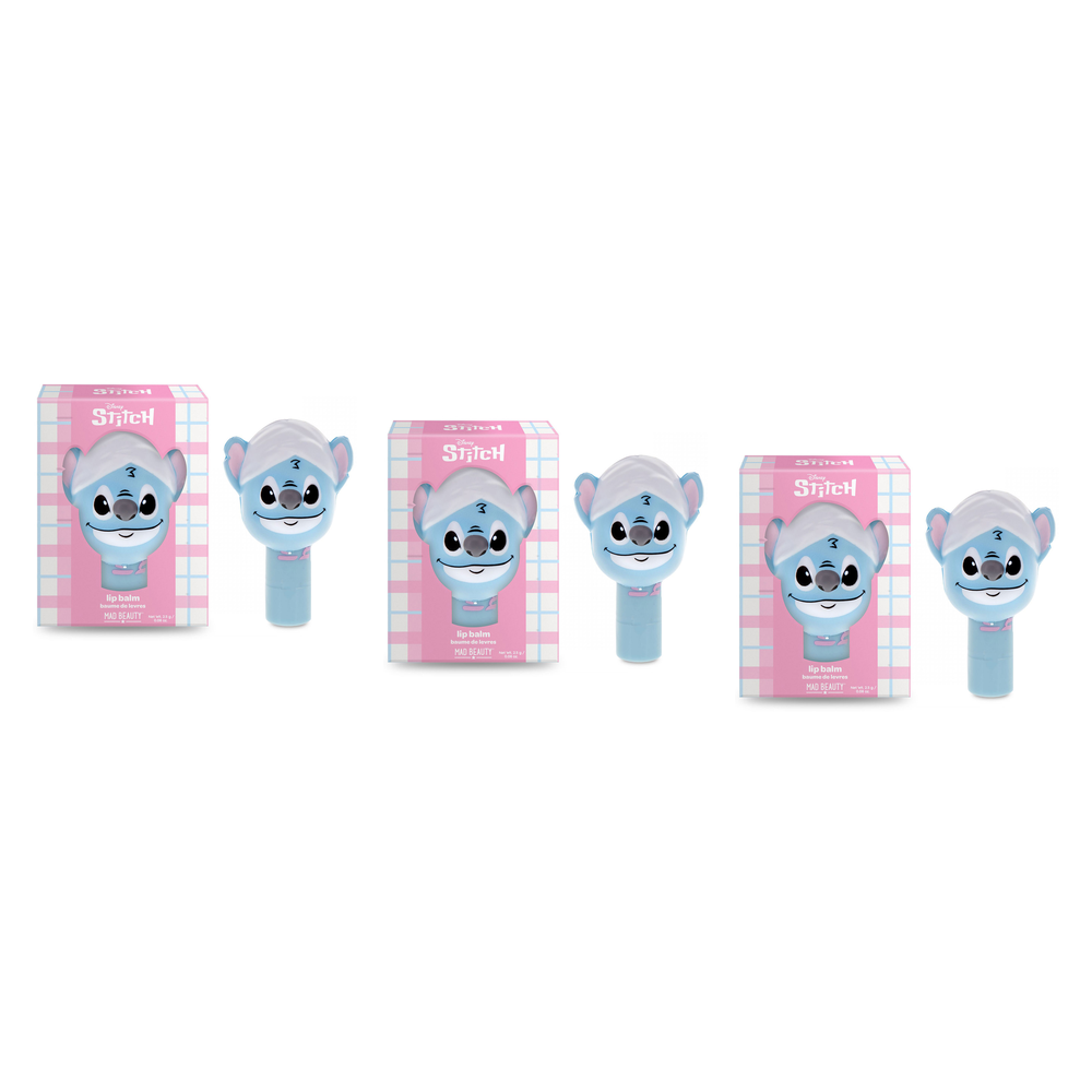 Disney Stitch Pamper Lip Balm Novelty Character Cap Lilo and Stitch Pack of 3