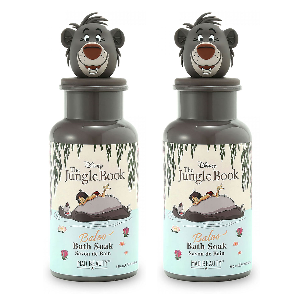 Disney The Jungle Book Baloo Bath Soak 350ml Character Bottle Pack of 2