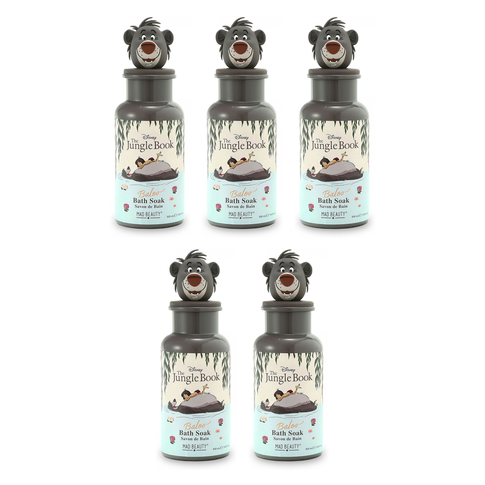 Disney The Jungle Book Baloo Bath Soak 350ml Character Bottle Pack of 5